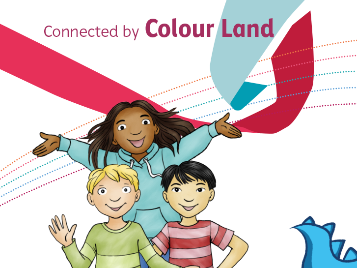 Colour Land Einstiegsbild mit Illustration der Figur Nelly – Einstieg in das neue Englisch-Lehrwerk