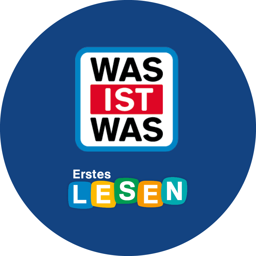 Icon mit Schriftzug WAS IST WAS Erstes Lesen