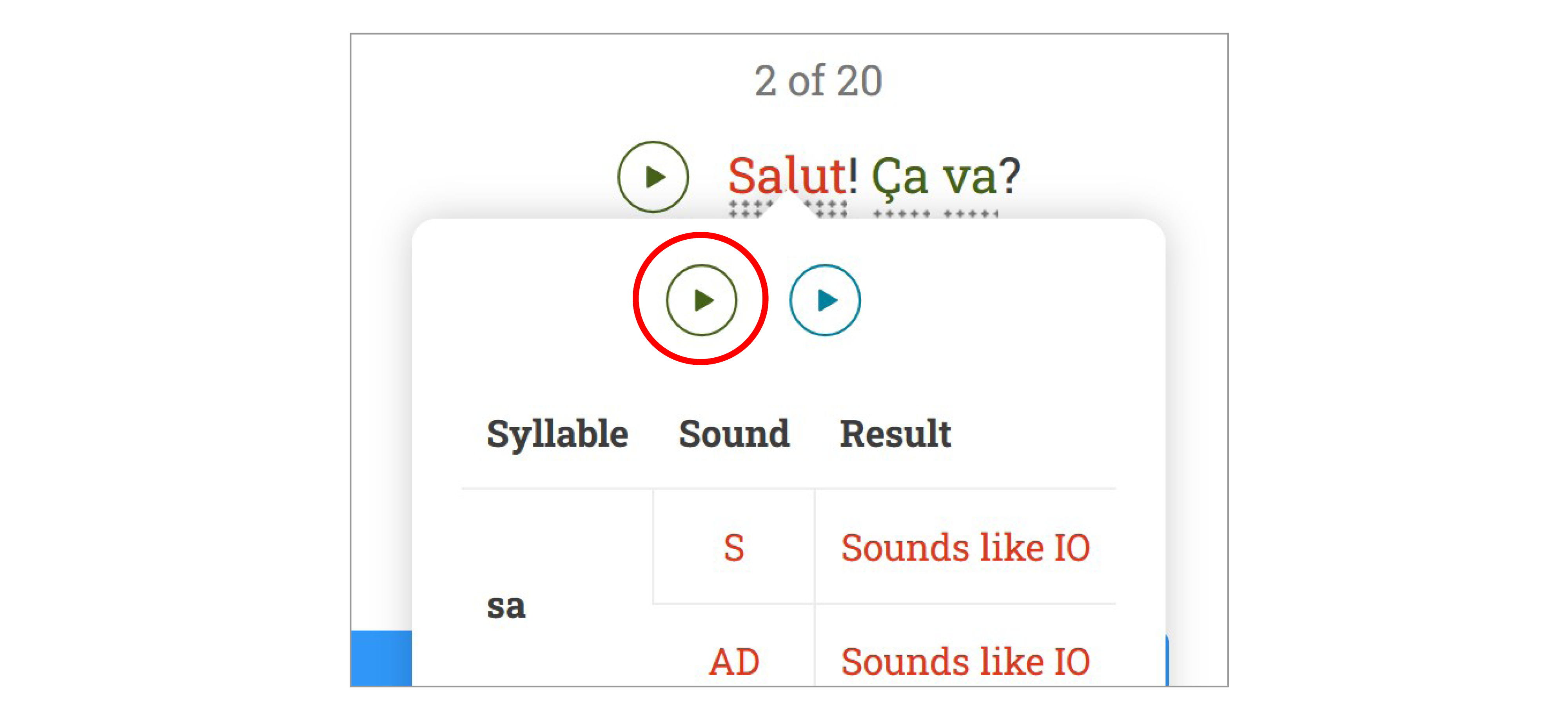 Audio Beispiele Feedback erhalten