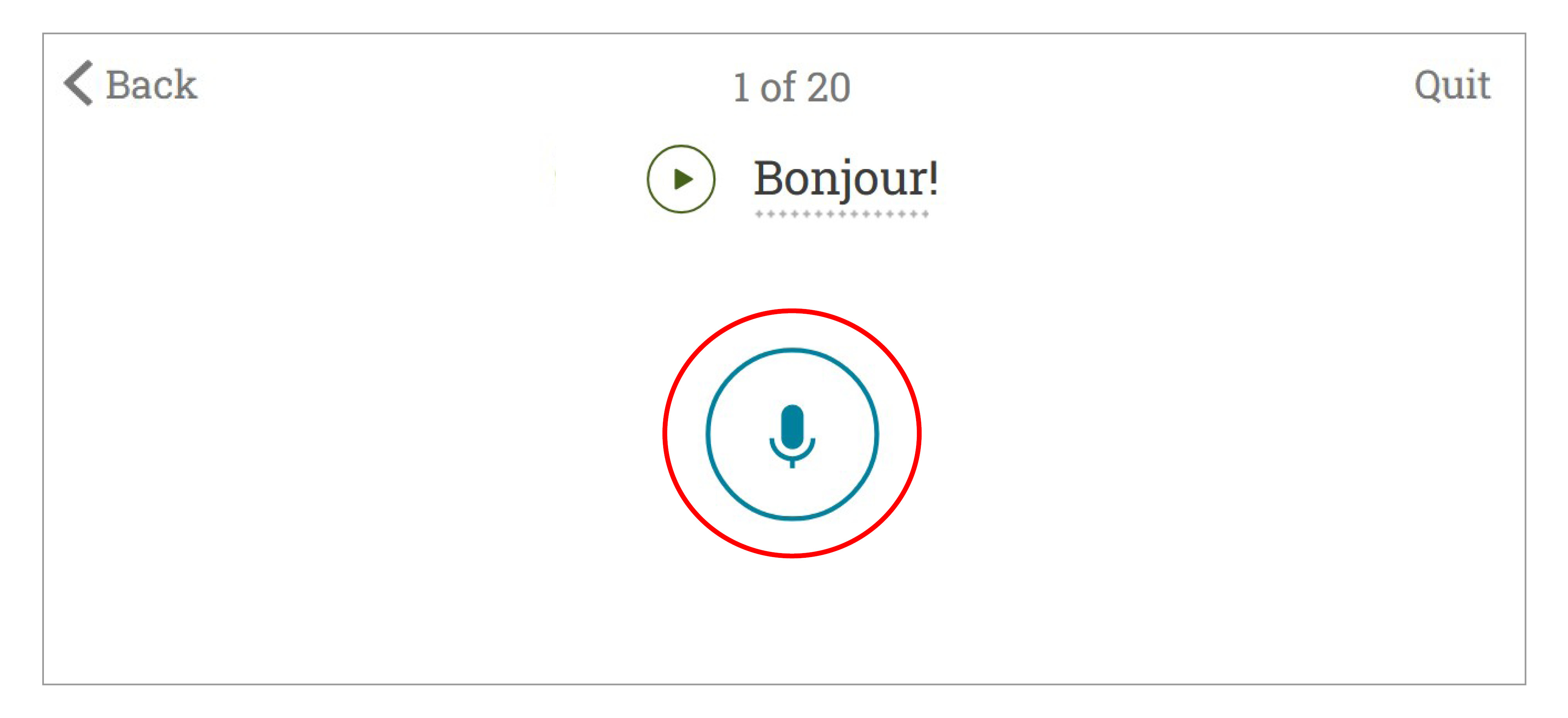 Audio Beispiele Aufnahme starten