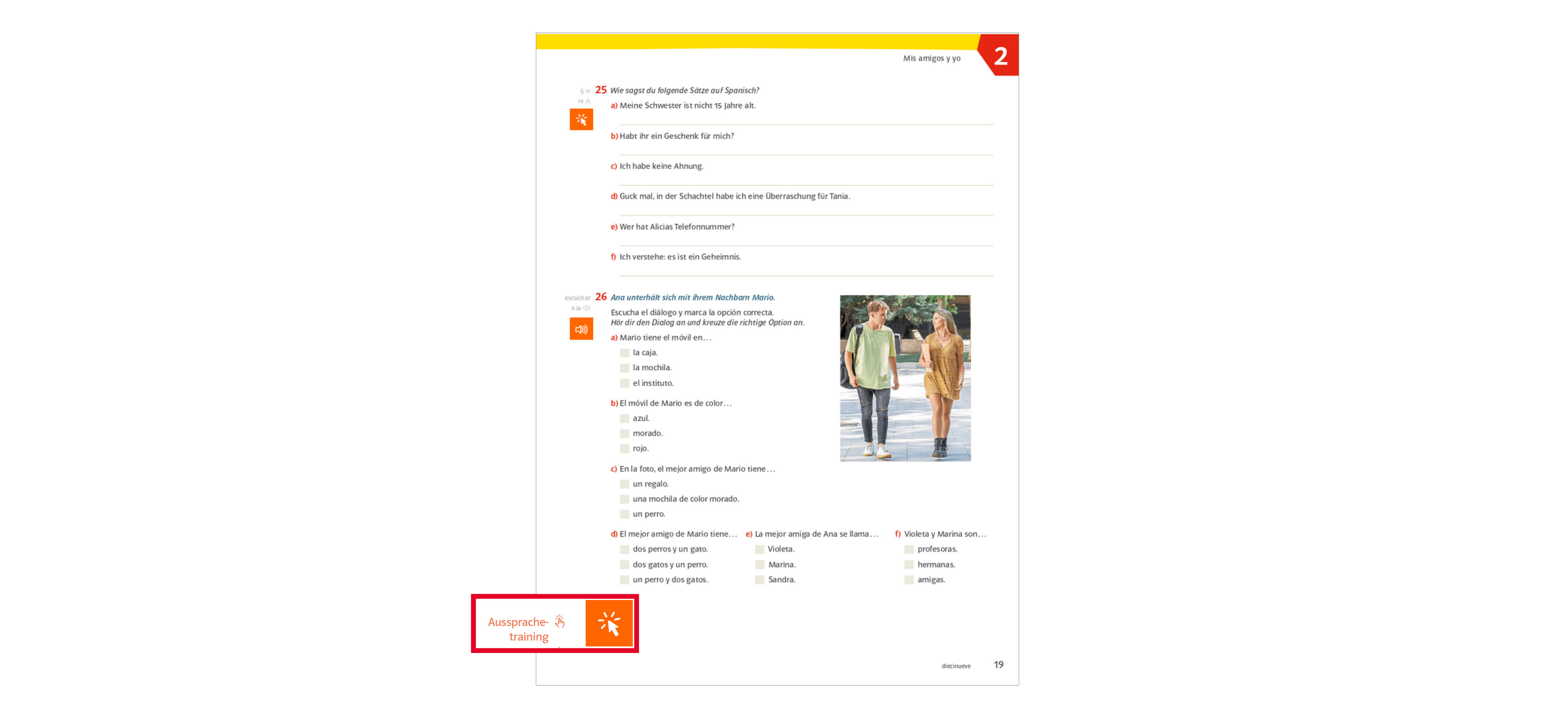 Beispiel Arbeitsblatt mit Übungsaufgaben