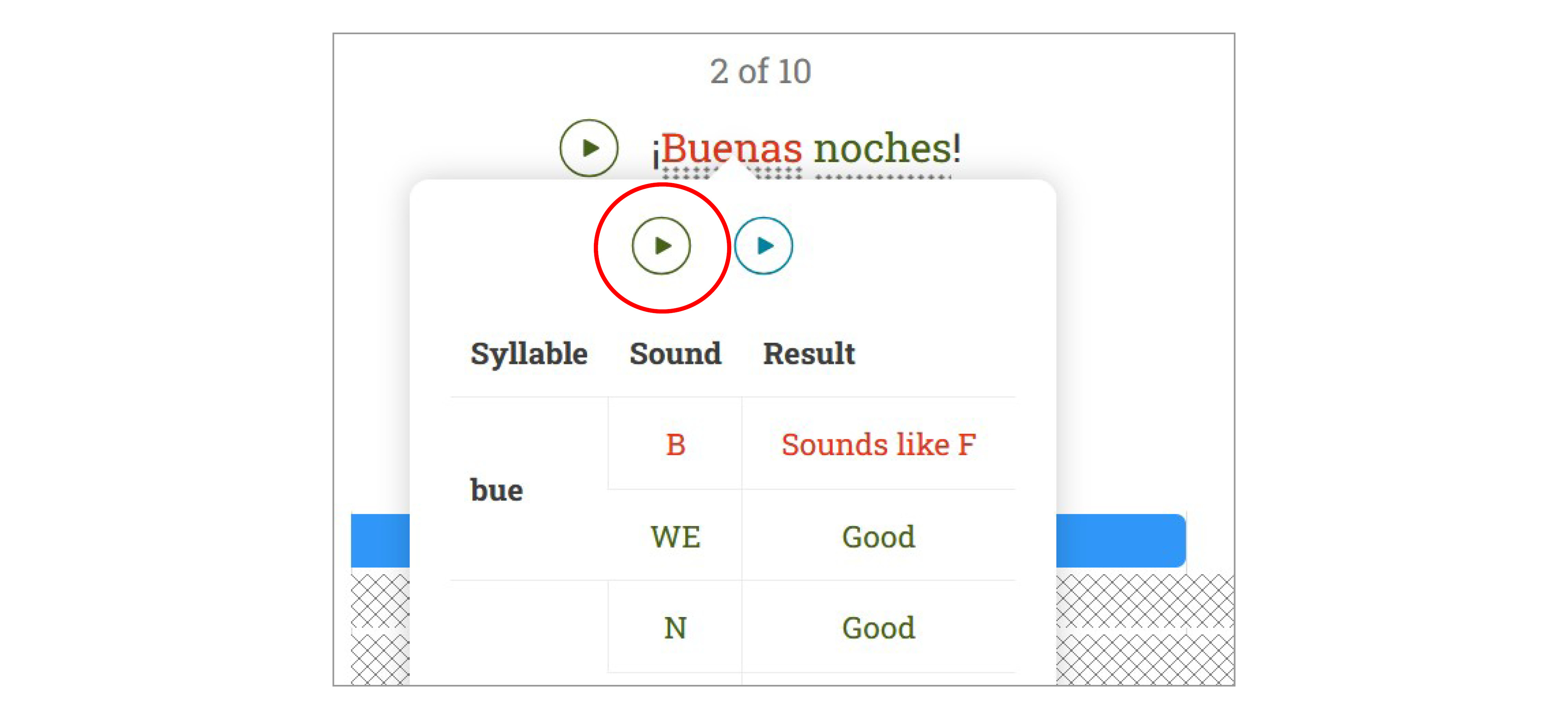 Audio Beispiele Feedback erhalten