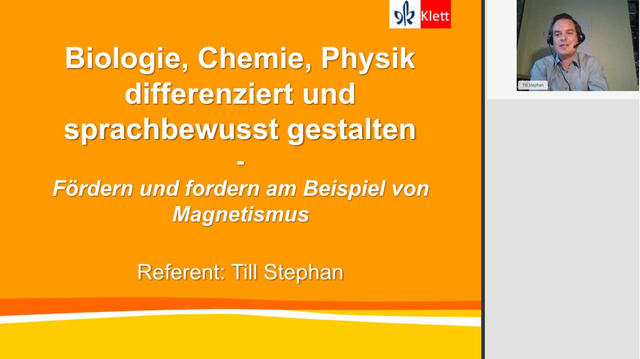 Vorschaubild eines Live-Mitschnitts eines Online-Seminars zu „Naturwissenschaften, Biologie, Chemie und Physik“