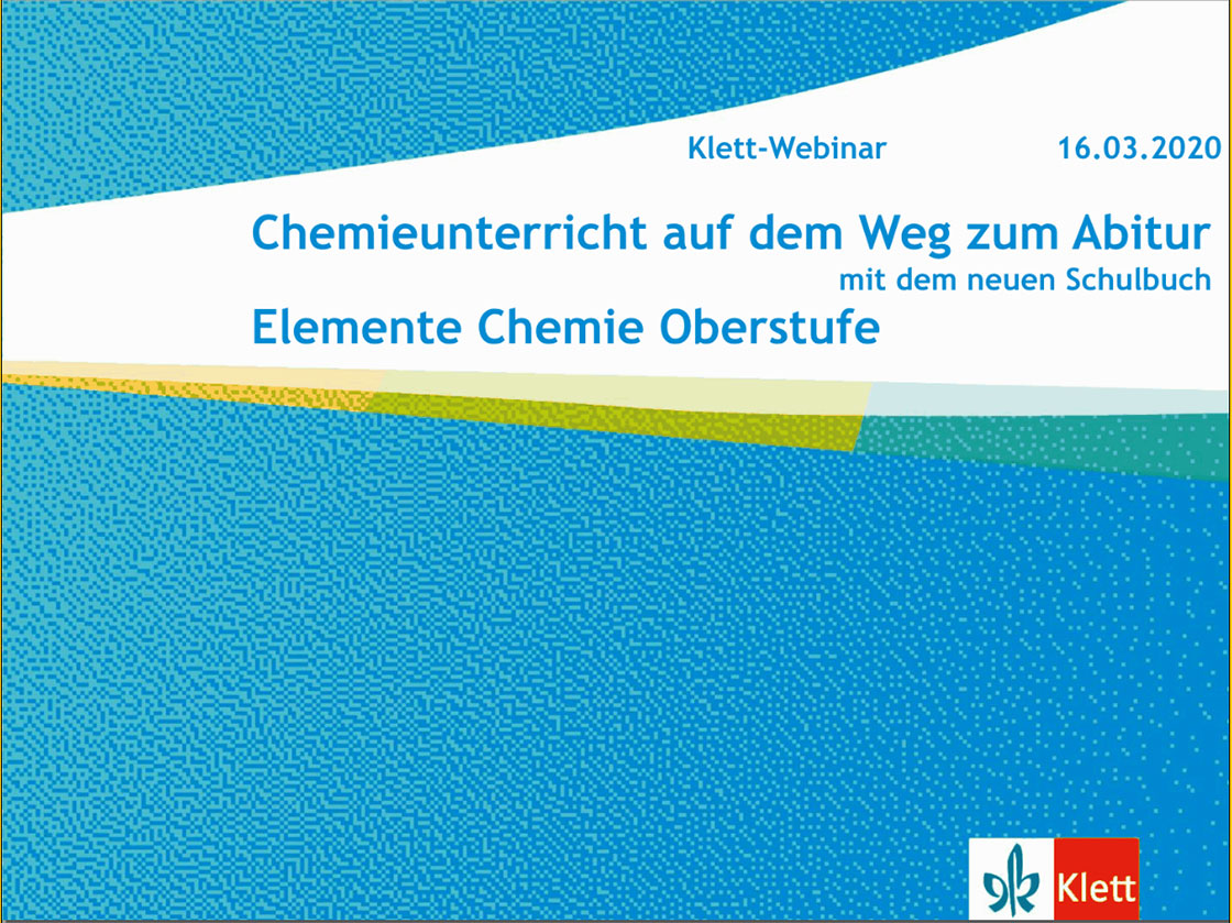Vorschaubild eines Online-Seminars zu „Chemieunterricht auf dem Weg zum Abitur“