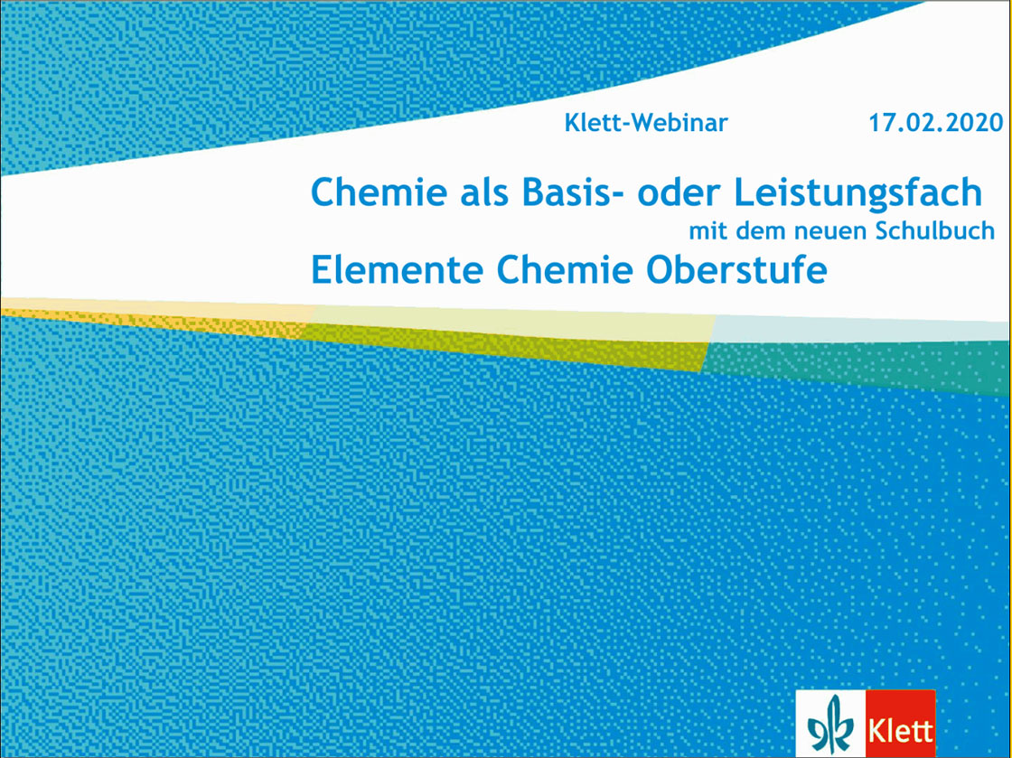 Vorschaubild eines Online-Seminars zu „Chemie als Basis- oder Leistungsfach“