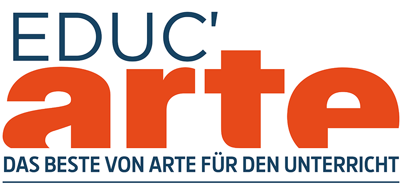 Logo von „Educ´ARTE“ mit dem Text „Das Beste von arte für den Unterricht“