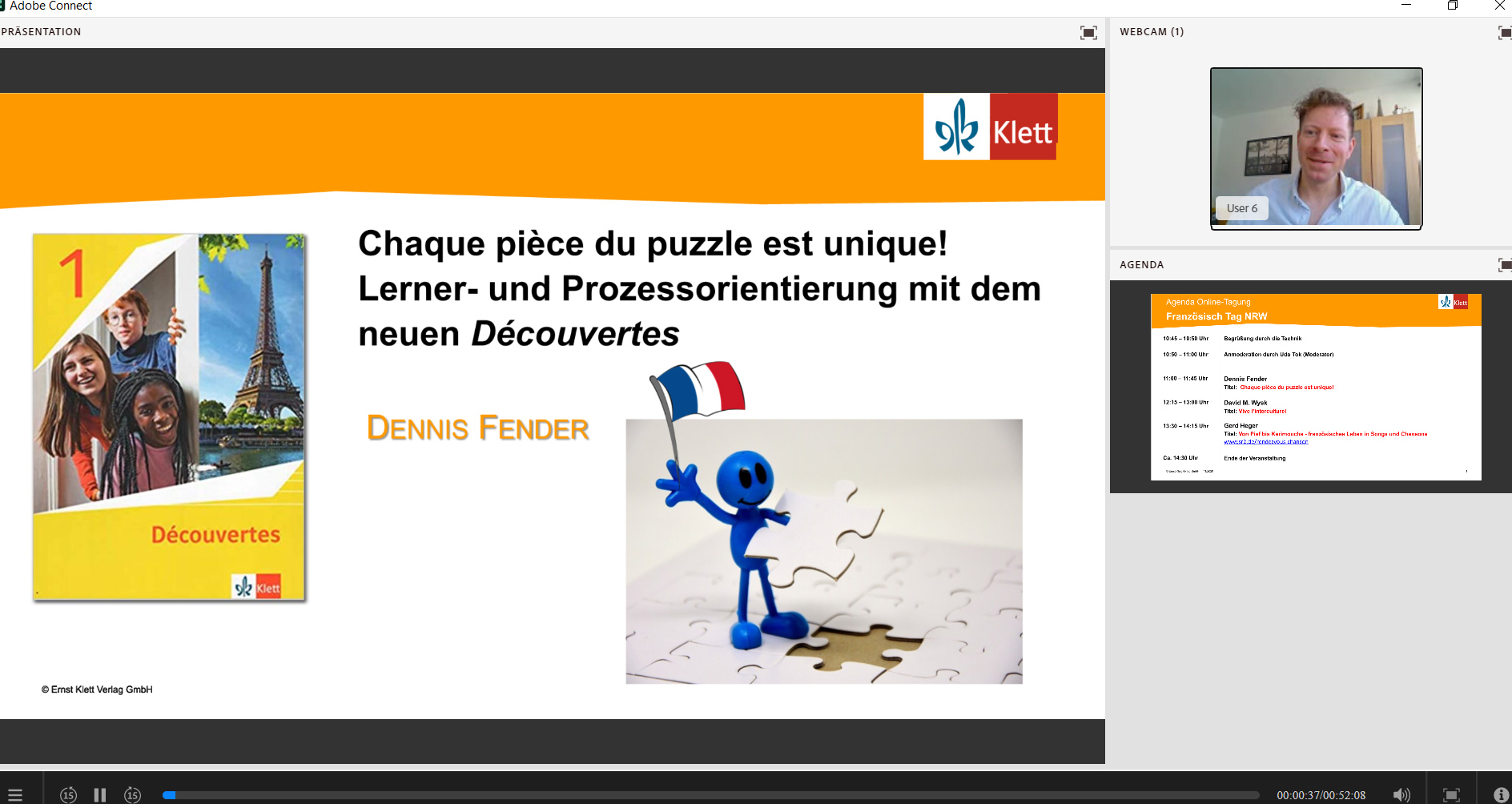 Vorschaubild eines Live-Mitschnitts eines Online-Seminars zu „Chaque pièce du puzzle est unique“