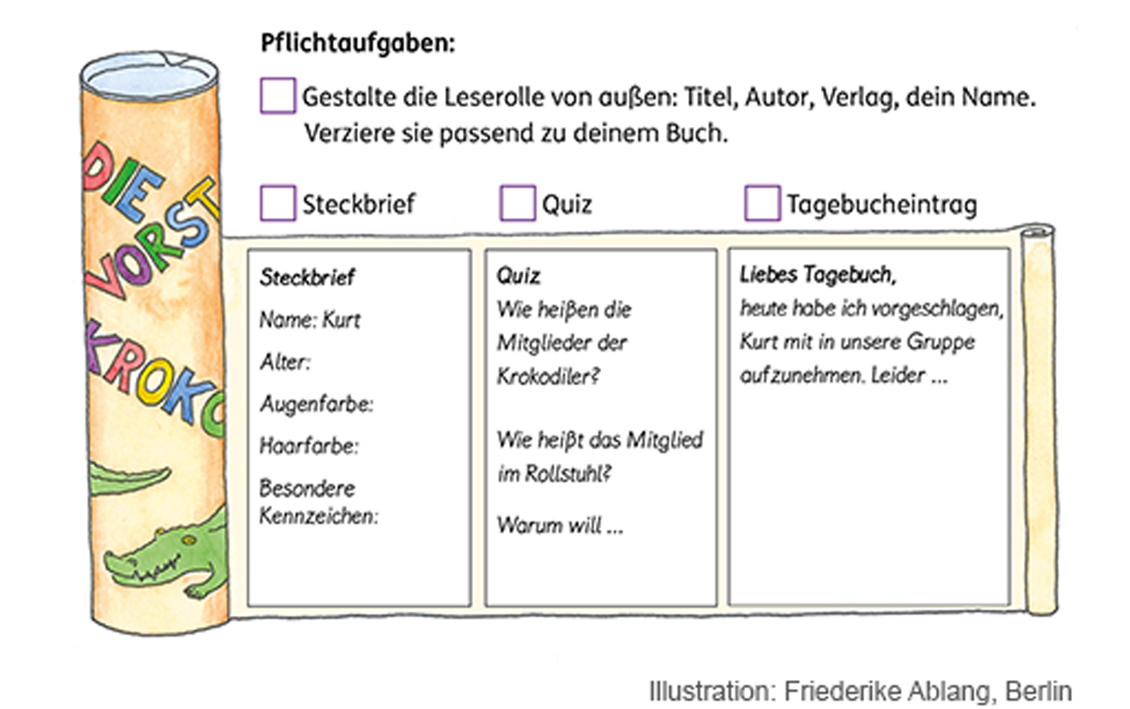 Vorschau Leserolle gestalten