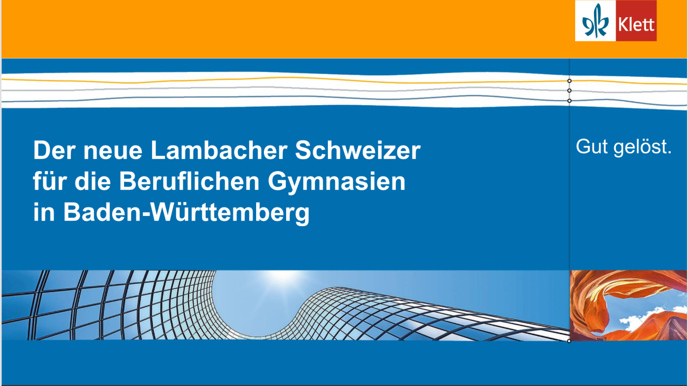 Vorschaubild eines Online-Seminars zu „Der neue Lambacher Schweizer für die Beruflichen Gymnasien in Baden-Württemberg“