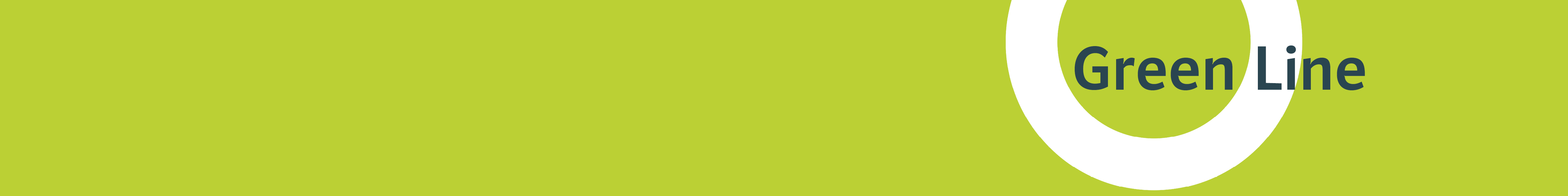 Illustration eines grünen Hintergrunds mit einem Kreis und dem Text „Green Line“