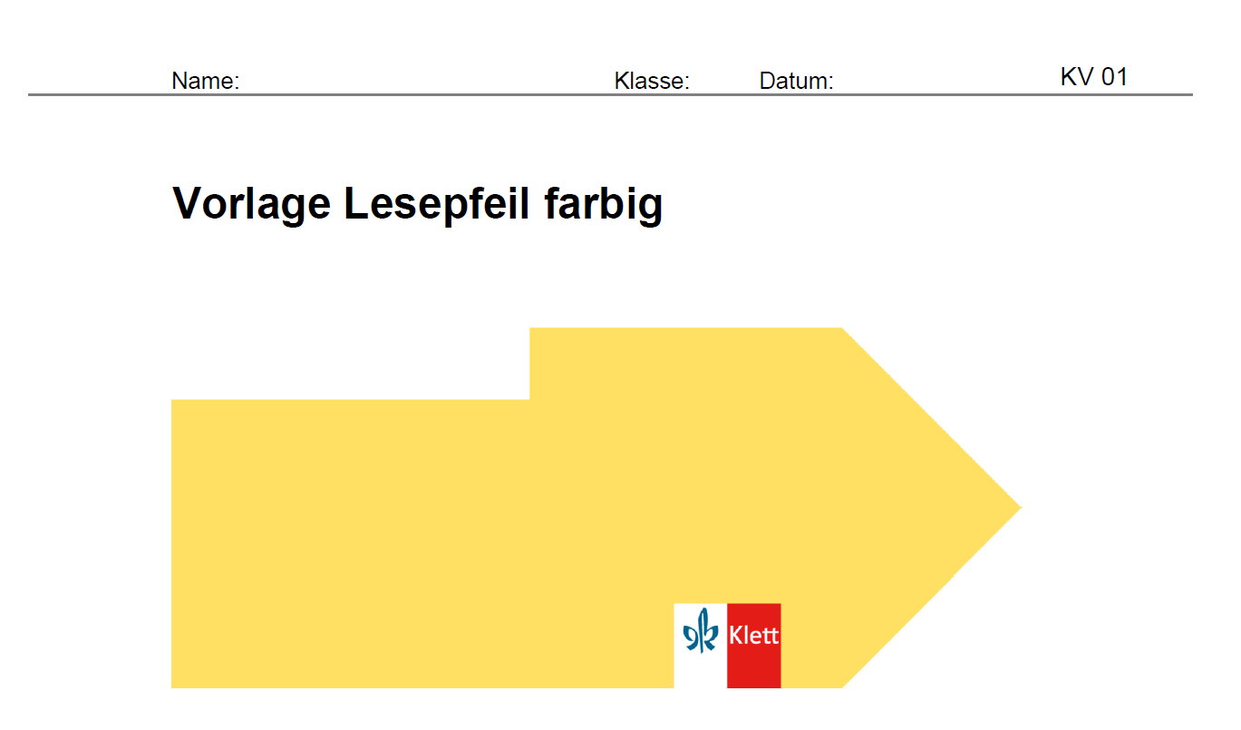 Vorschaubild von Download-Material zu „Lesepfeil die praktische Lesehilfe“