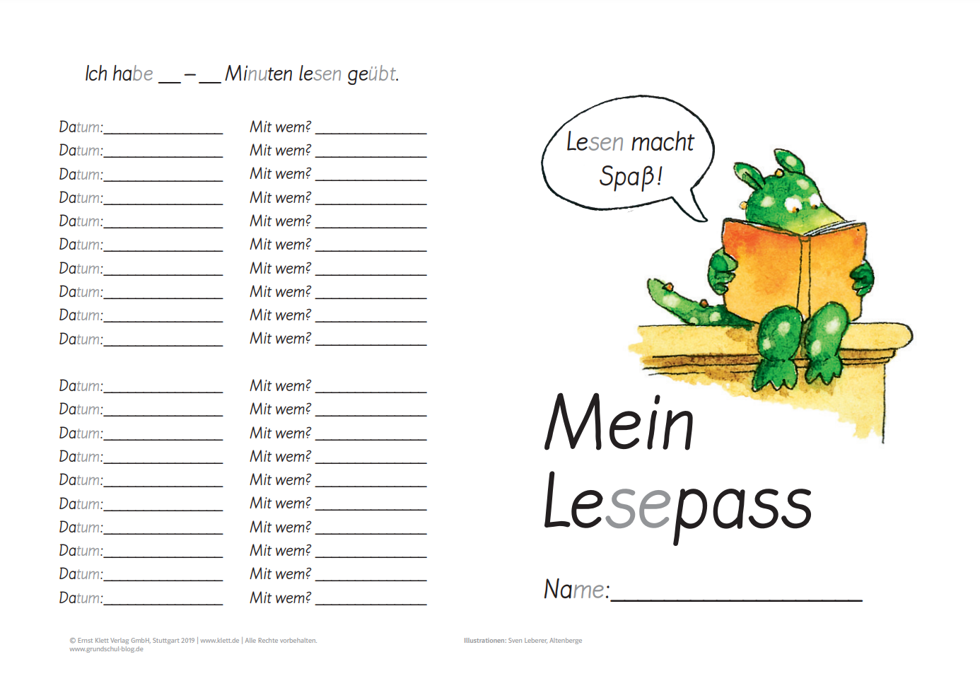 Vorschaubild von Download-Material zu „Mein Lesepass“