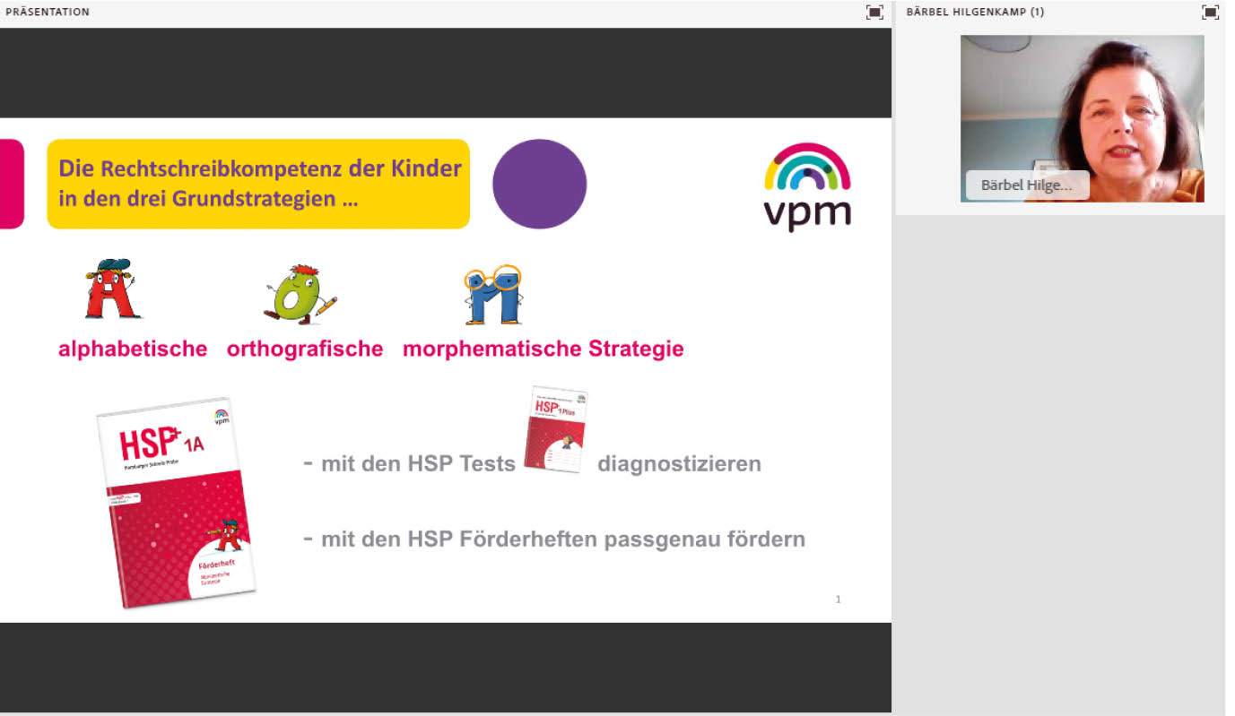 Vorschaubild eines Live-Mitschnitts eines Online-Seminars zu „Strukturiert fördern mit den HSP-Förderheften“