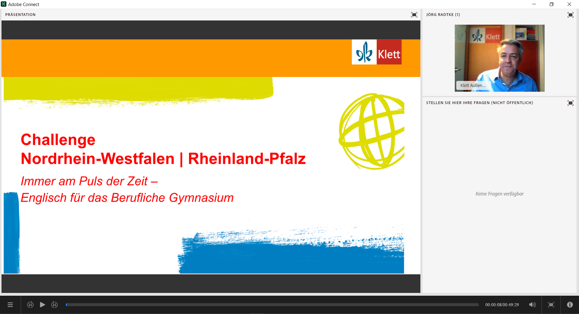 Vorschaubild eines Live-Mitschnitts eines Online-Seminars zu „Challenge immer am Puls der Zeit!“
