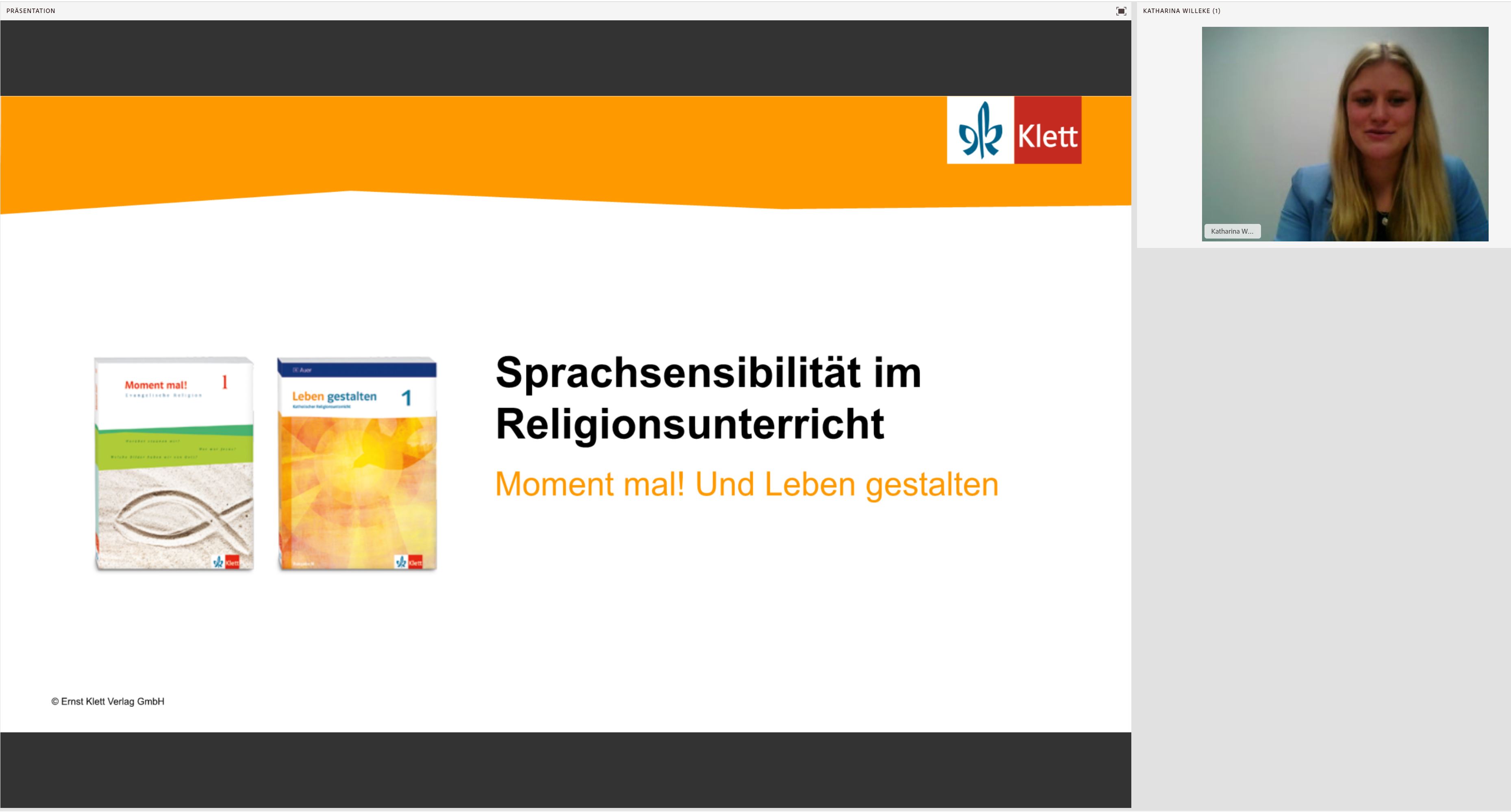 Vorschaubild eines Live-Mitschnitts eines Online-Seminars zu „Sprachsensibilität im Religionsunterricht“