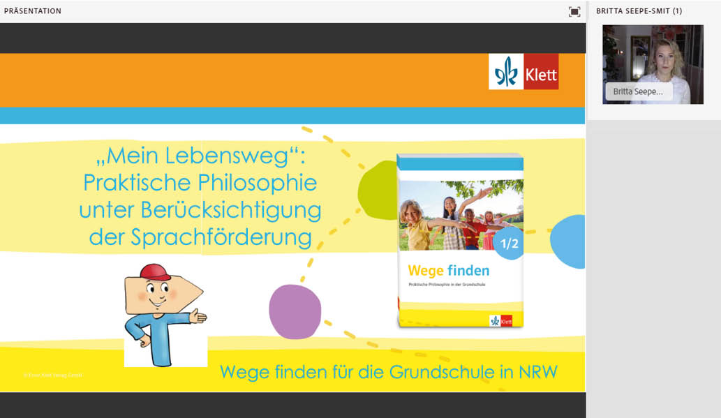 Vorschaubild eines Online-Seminars zu „Mein Lebensweg Praktische Philosophie unter Berücksichtigung der Sprachförderung“