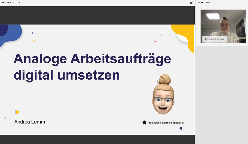 Vorschaubild eines Live-Mitschnitts eines Online-Seminars zu „Analoge Arbeitsaufträge digital umsetzen“