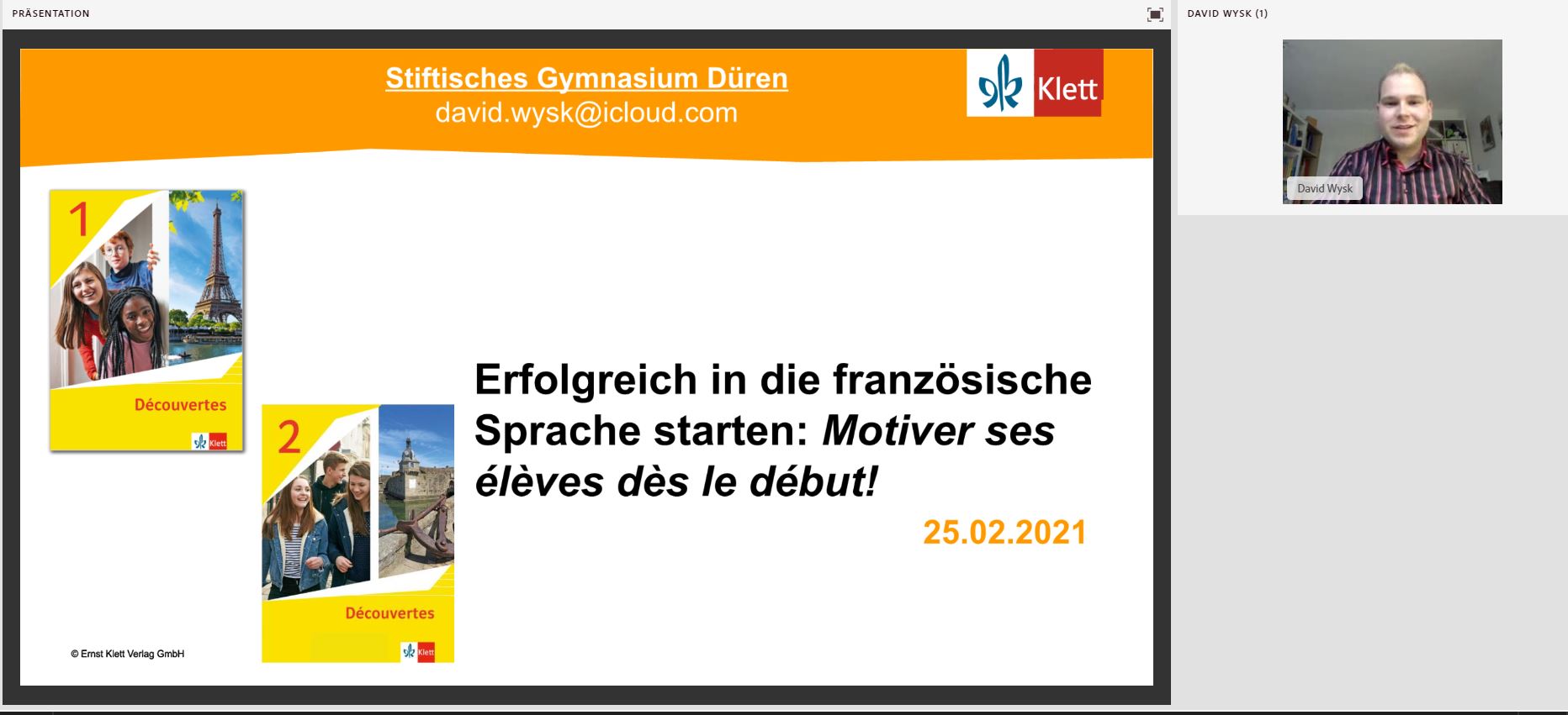 Vorschaubild eines Live-Mitschnitts eines Online-Seminars zu „Erfolgreich in die französische Sprache starten“