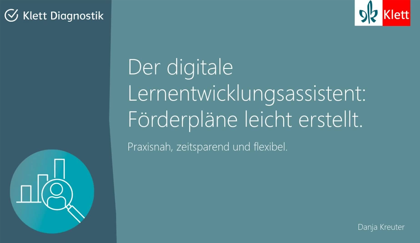 Vorschaubild eines Live-Mitschnitts eines Online-Seminars zu „Lernentwicklungsassistent: Förderpläne leicht erstellen“