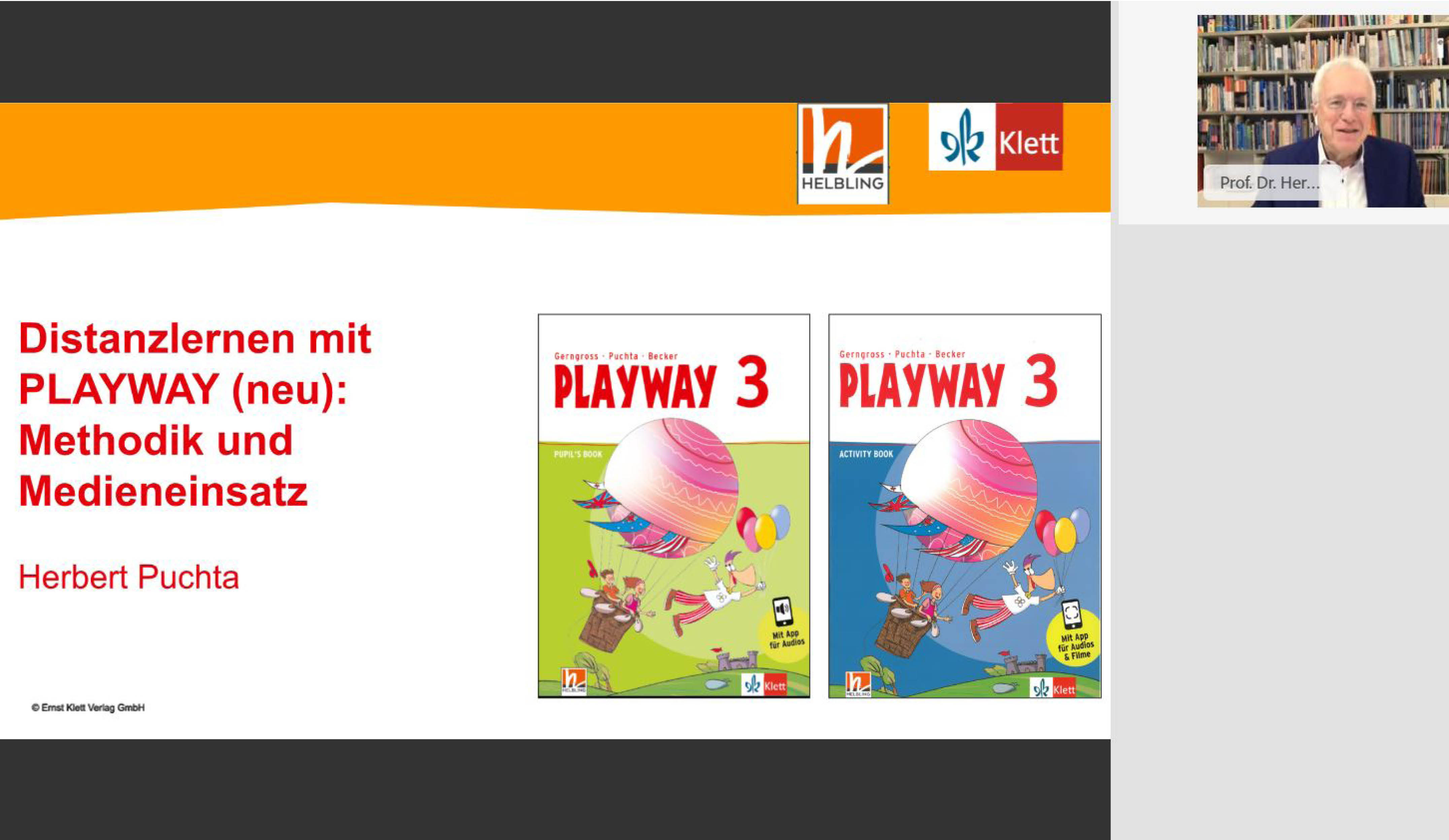 Vorschaubild eines Live-Mitschnitts eines Online-Seminars zu „Distanzlernen mit PLAYWAY (neu)“