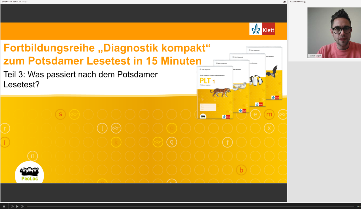 Vorschaubild eines Live-Mitschnitts eines Online-Seminars zu „Was passiert nach dem Potsdamer Lesetest?“