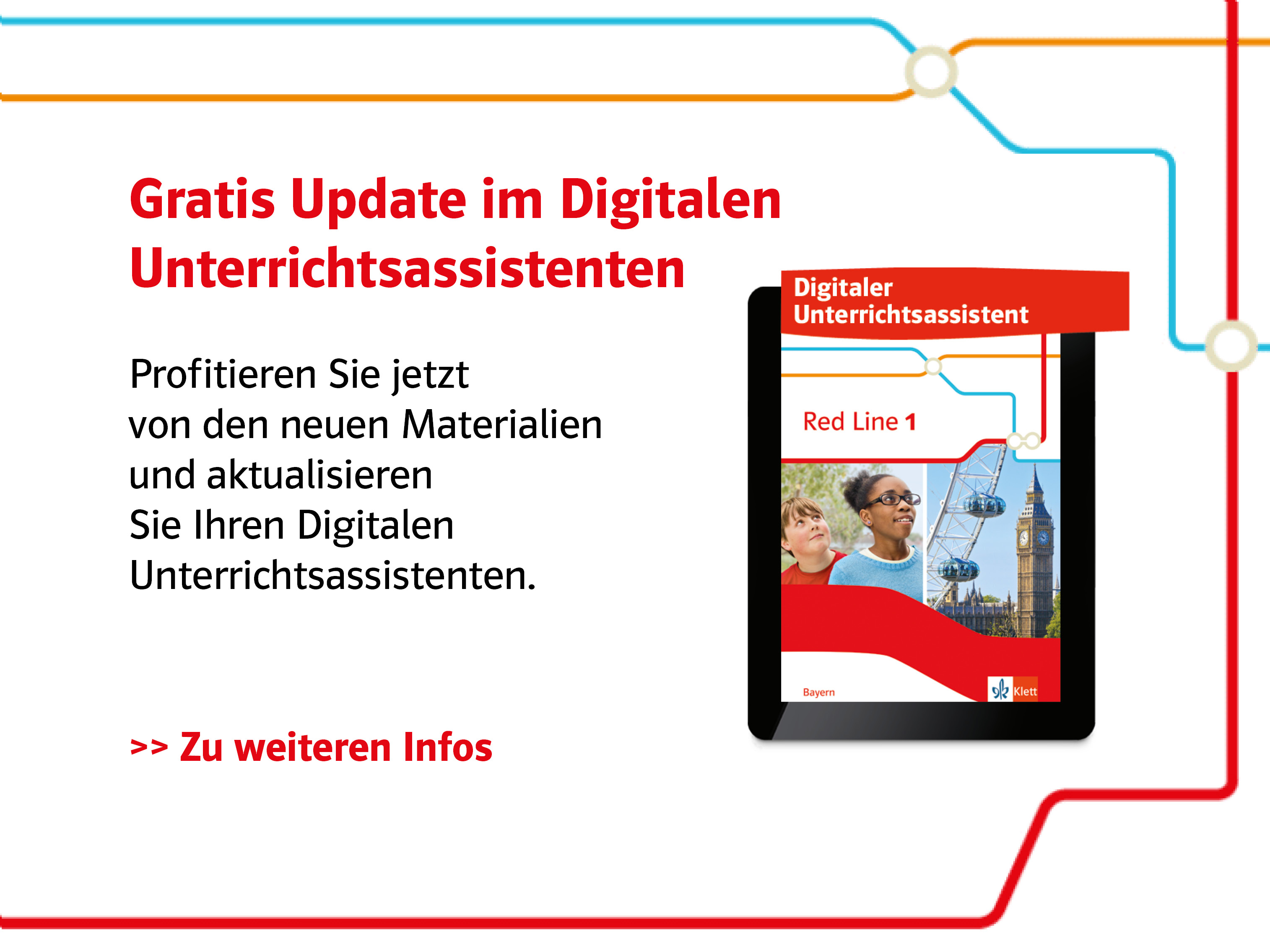 Gratis Update im Digitalen Unterrichtsassistenten mit Link zu weiteren Infos