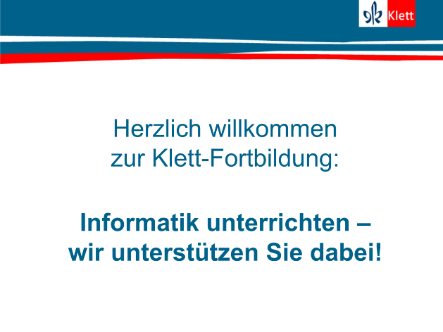Vorschaubild eines Live-Mitschnitts eines Online-Seminars zu „Informatik unterrichten wir unterstützen Sie dabei“