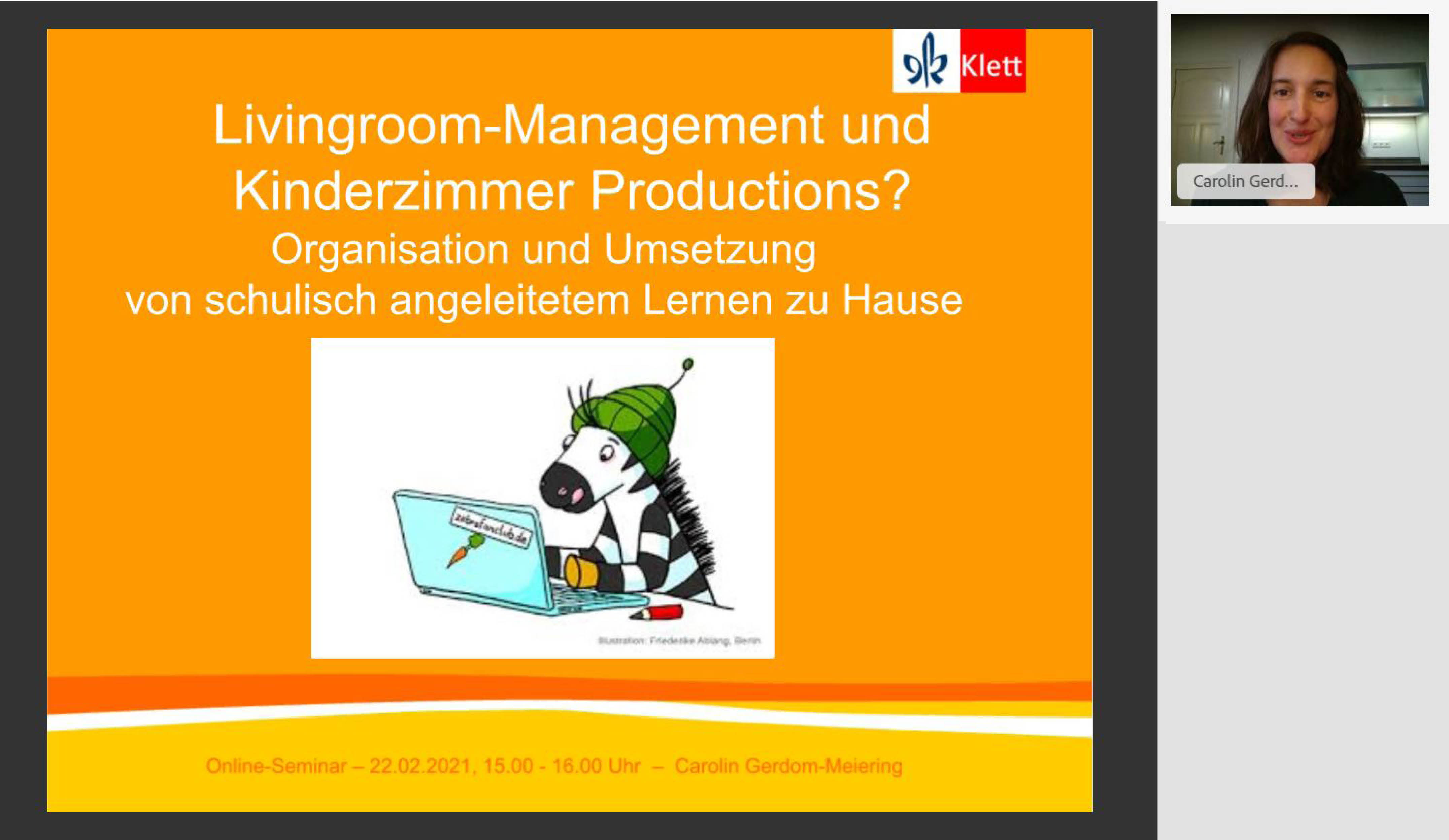 Vorschaubild eines Live-Mitschnitts eines Online-Seminars zu „Livingroom-Management und Kinderzimmer Productions?“