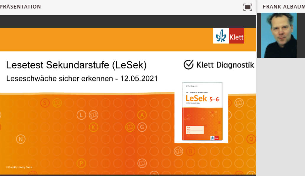 Vorschaubild eines Live-Mitschnitts eines Online-Seminars zu „Lesetest Sekundarstufe Leseschwäche sicher erkennen“
