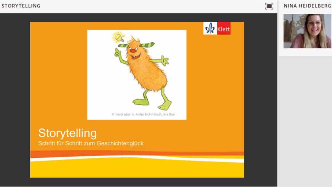 Vorschaubild eines Live-Mitschnitts eines Online-Seminars zu „Storytelling“