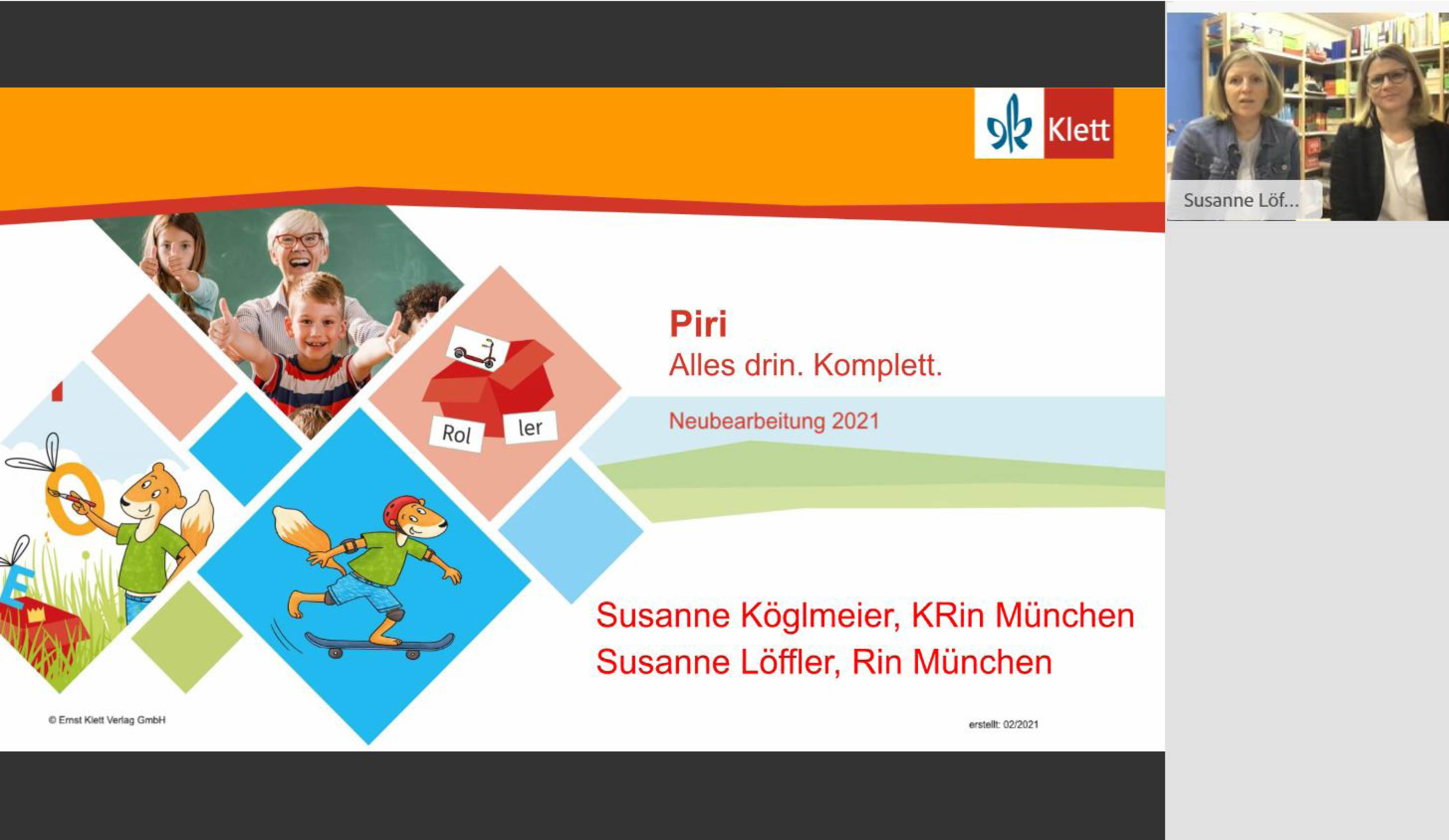 Vorschaubild eines Live-Mitschnitts eines Online-Seminars zu „Deutsch-Unterricht 1 2 mit Piri neu Bayern“