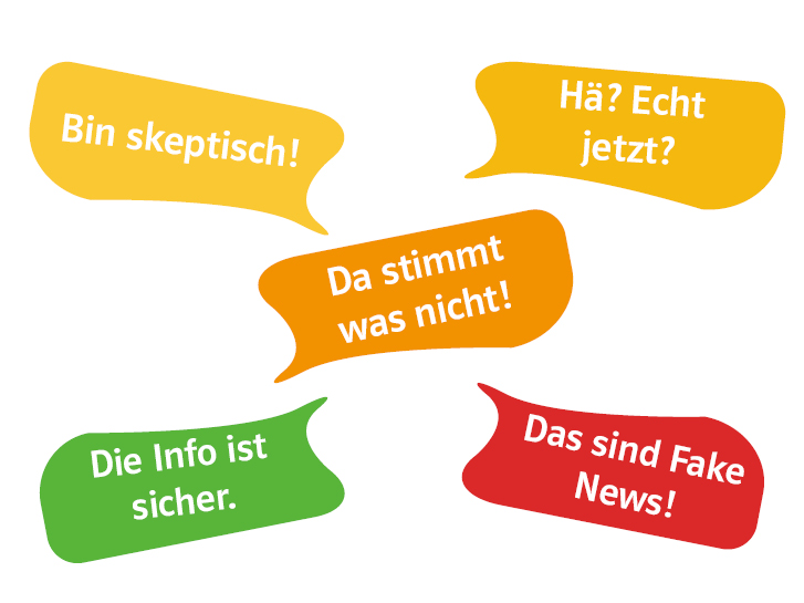 Sprechblasen mit FakeNews Sprechblasen mit FakeNews