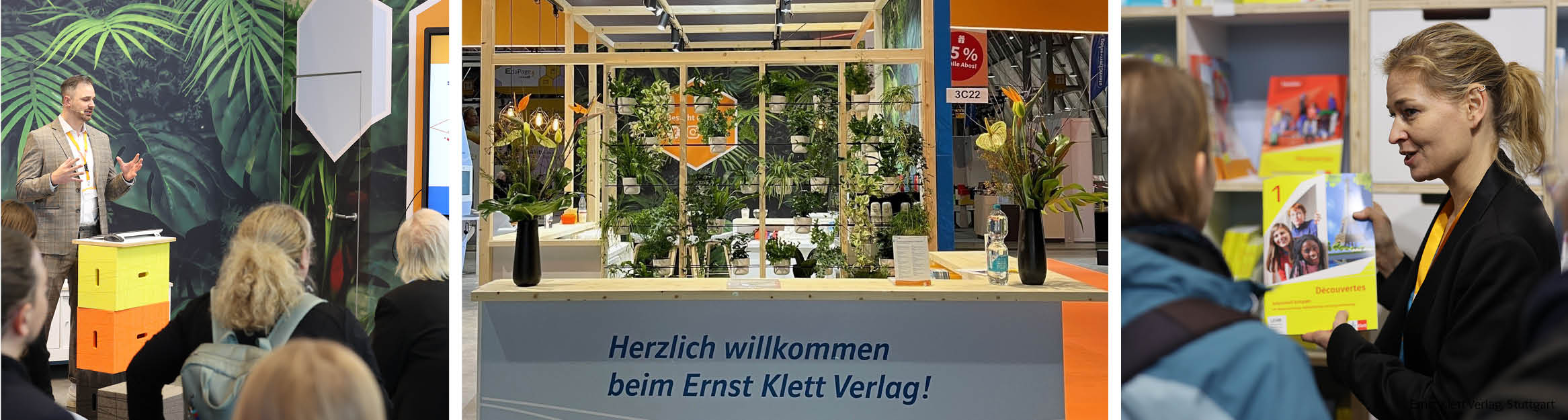 Einblicke in den Stand und die Medienstationen des Ernst Klett Verlags auf der Fach- und Buchmesse didacta
