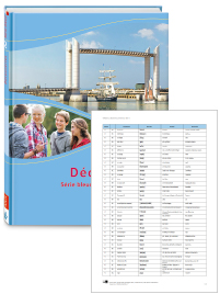 Buchcover von „Découvertes“ und Vorschaubild einer Vokabelliste „Zu Band 2“