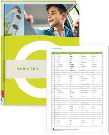 Buchcover von „Green Line“ und Vorschaubild einer Vokabelliste „Zu Band 2“ Buchcover von „Green Line“ und Vorschaubild einer Vokabelliste „Zu Band 2“