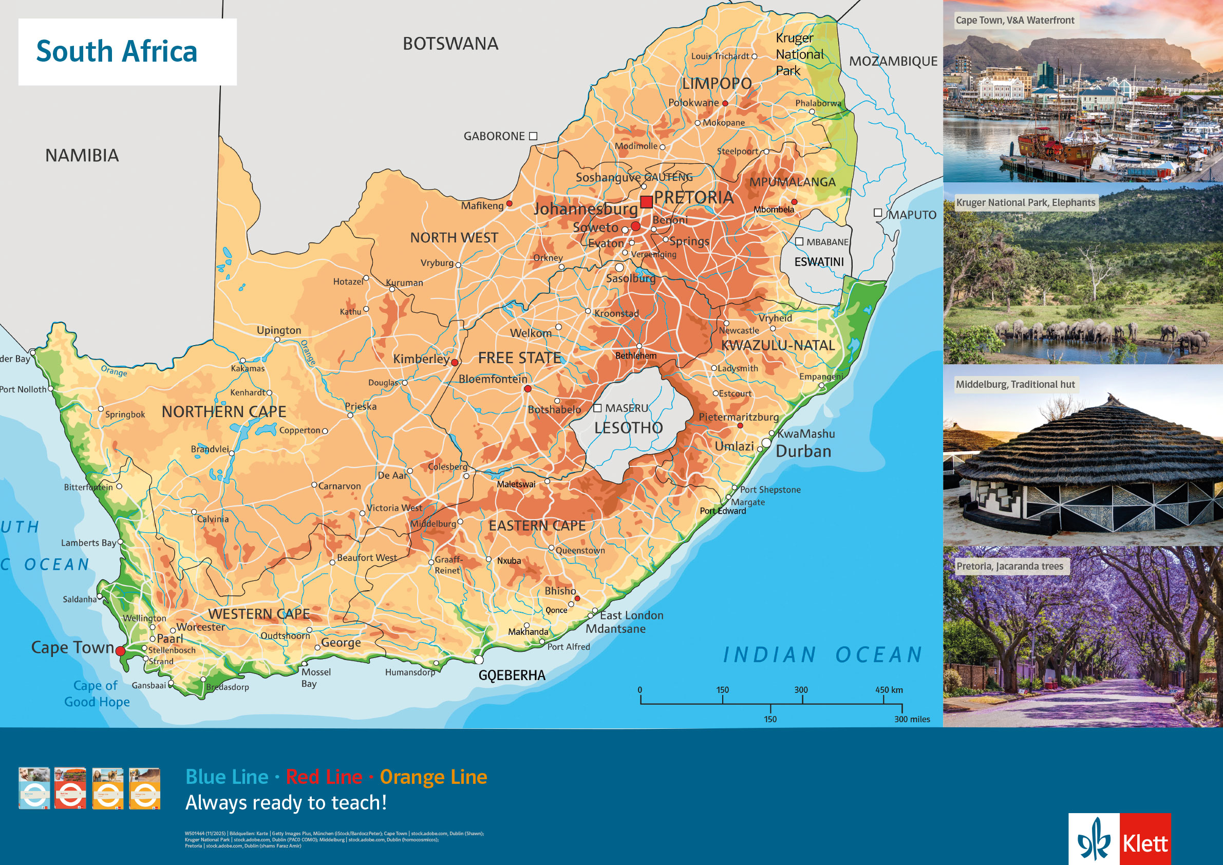 Lines Poster "South Africa" Vorschaubild Lines Poster "South Africa" Vorschaubild