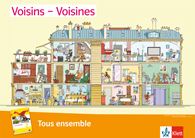 Vorschaubild eines Posters zu „Voisins - Voisines“ mit einer Illustration eines Querschnitts eines bewohnten Hauses