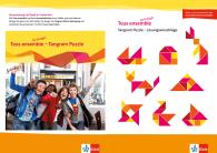 Vorschaubild eines Tangram-Puzzles mit Lösungsvorschlägen