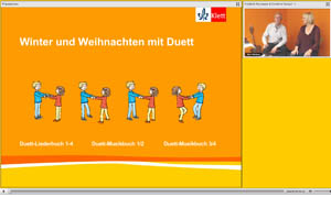 Vorschaubild eines Live-Mitschnitts eines Online-Seminars zu „Winter und Weihnachten mit Duett“