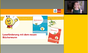 Vorschaubild eines Live-Mitschnitts eines Online-Seminars zu „Leseförderung mit dem neuen Bücherwurm“