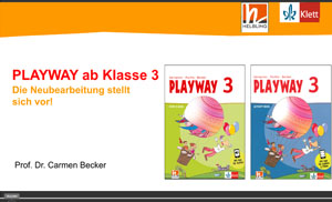 Vorschaubild eines Live-Mitschnitts eines Online-Seminars zu „Playway ab Klasse 3“