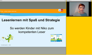 Vorschaubild eines Live-Mitschnitts eines Online-Seminars zu „Lesenlernen mit Spaß und Strategie“