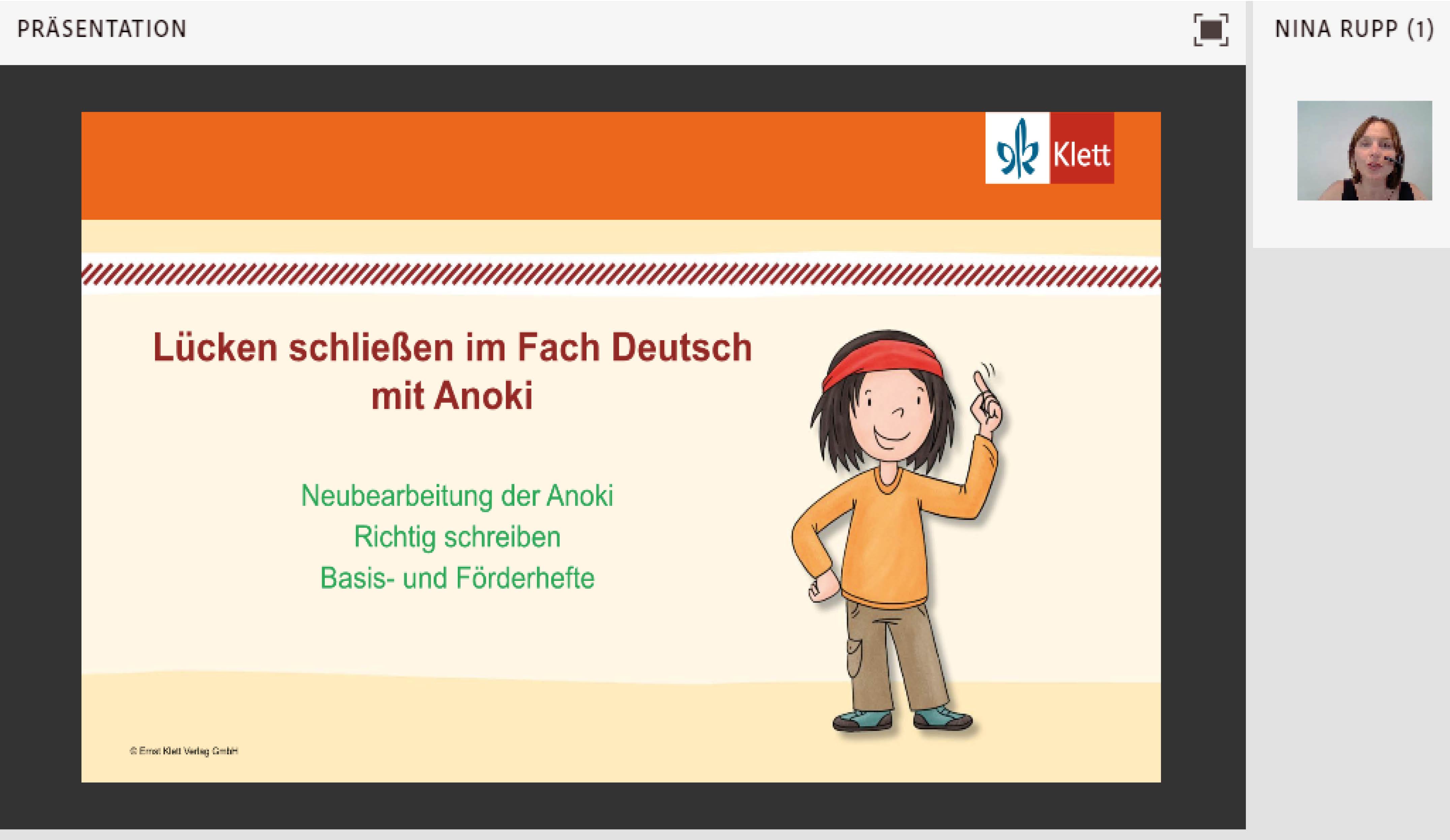 Vorschaubild eines Live-Mitschnitts eines Online-Seminars zu „Lücken schließen im Fach Deutsch“