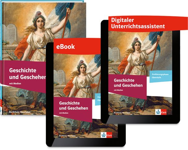 Buchcover, eBook und Digitaler Unterrichtsassistent von Geschichte und Geschehen Oberstufe