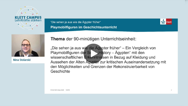 Vorschaubild eines Live-Mitschnitts eines Online-Seminars zu „Geschichtsbewusstsein im Eingangsunterricht“