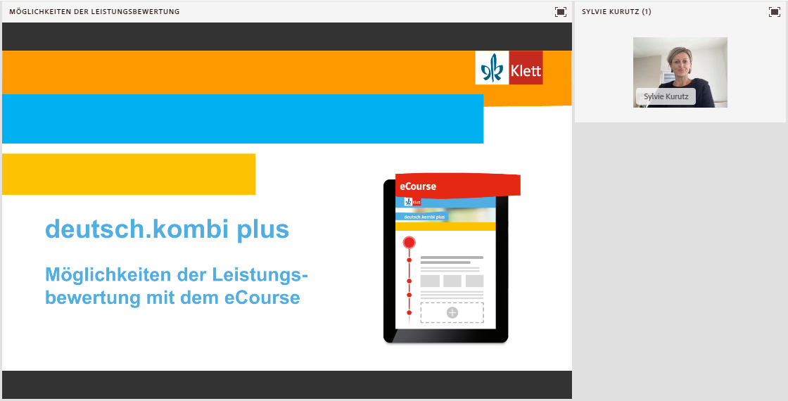 Vorschaubild eines Live-Mitschnitts eines Online-Seminars zu „Möglichkeiten der Leistungsbewertung mit dem eCourse“