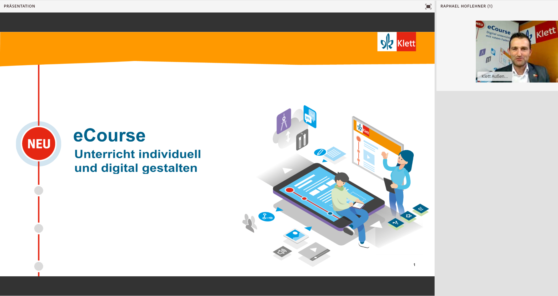 Vorschaubild eines Live-Mitschnitts eines Online-Seminars zu „eCourse Unterricht individuell und digital gestalten“