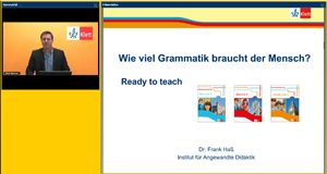 Vorschaubild eines Live-Mitschnitts eines Online-Seminars zu „Wieviel Grammatik braucht der Mensch?“