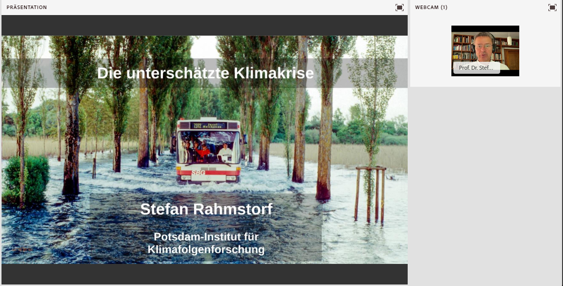Vorschaubild eines Live-Mitschnitts eines Online-Seminars zu „Die unterschätzte Klimakrise“