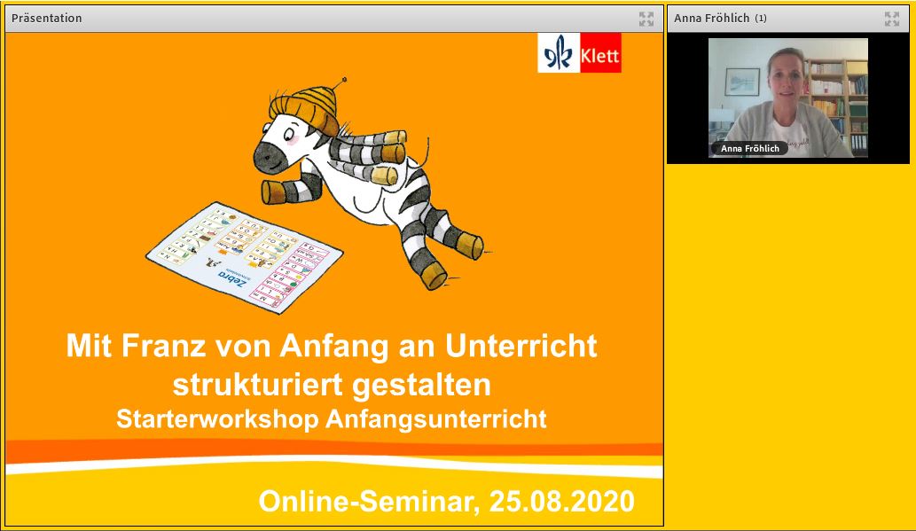 Vorschaubild eines Live-Mitschnitts eines Online-Seminars zu „Mit Franz von Anfang an Unterricht strukturiert gestalten“